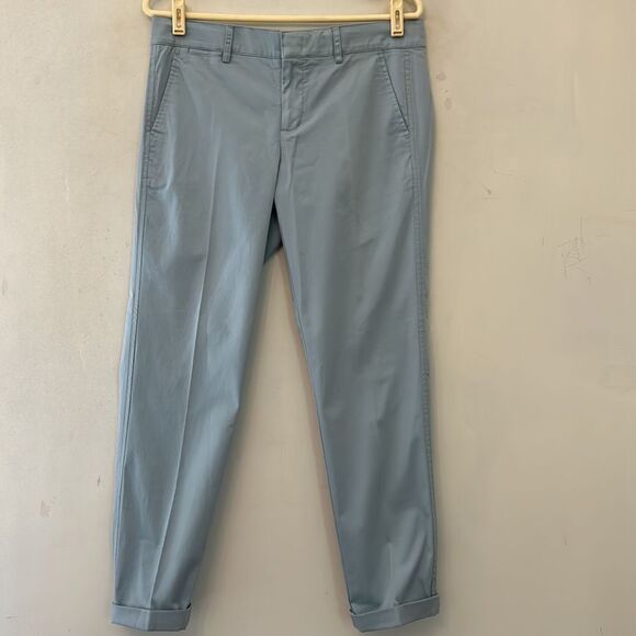 Vince blue cuffed chino pants Size 6 New - Picture 2 of 11